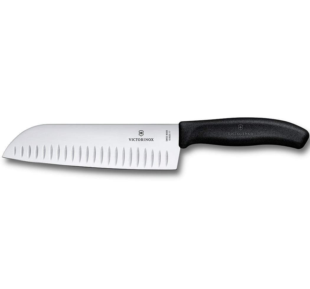 Кухонный нож с воздушными карманами Victorinox Swiss Classic Santoku 6.8523.17B