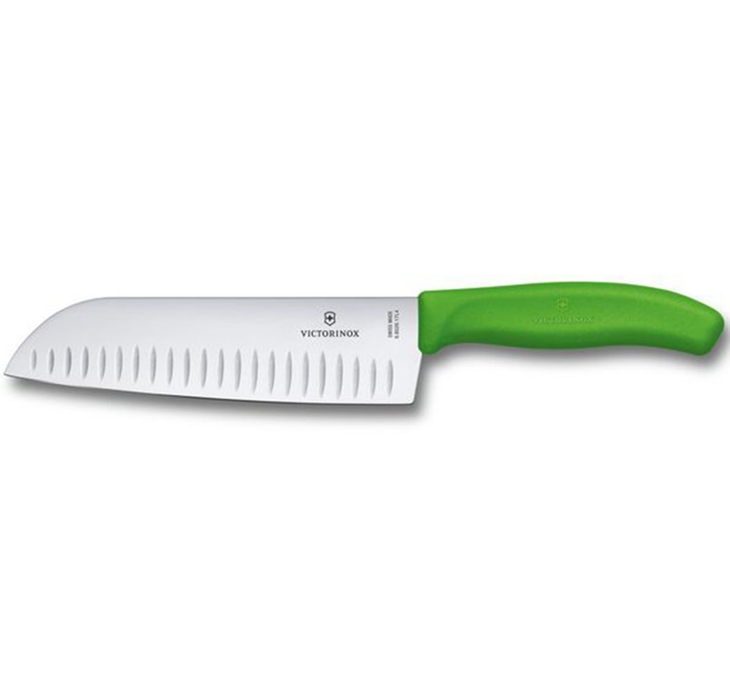 Кухонный нож с воздушными карманами Victorinox Swiss Classic Santoku 6.8526.17L4B