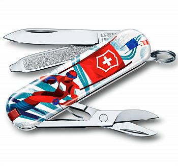Нож-брелок Victorinox Classic "Ski Race" 0.6223.L2008