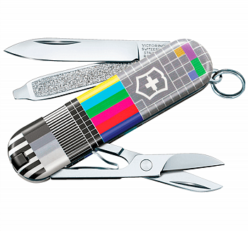 Нож-брелок Victorinox Classic "Retro TV" 0.6223.L2104